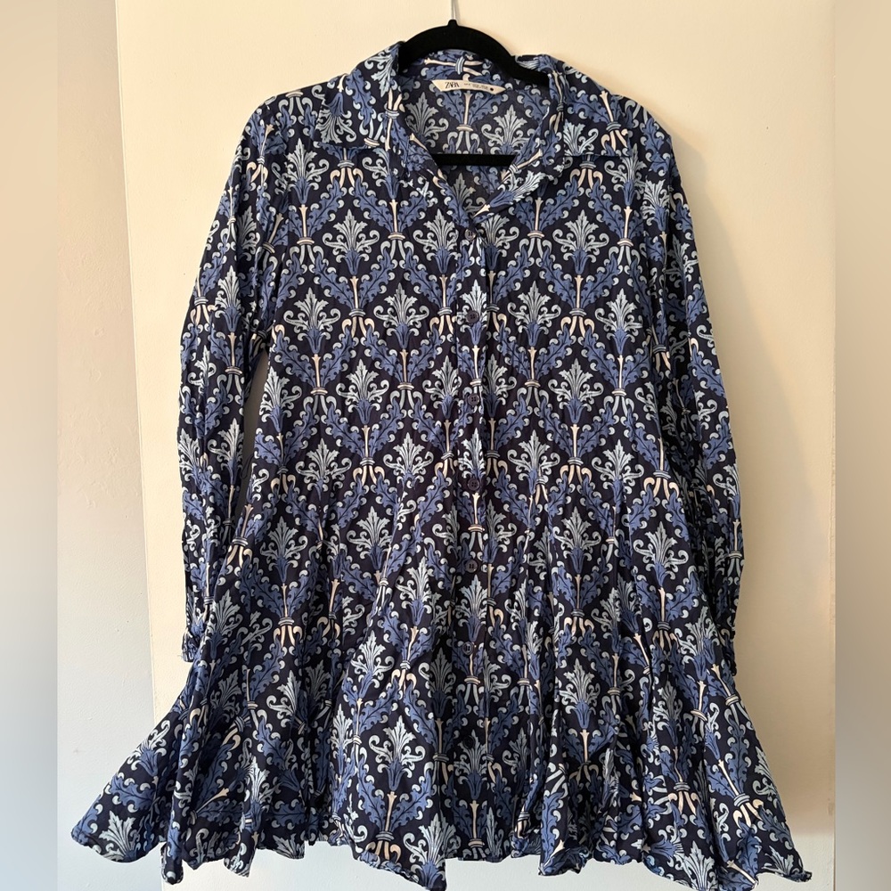 Button Front Mini Dress